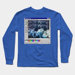 Vaporwave Microsoft paint Long Sleeve T-Shirt